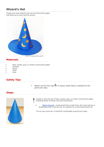 How to make a wizards hat