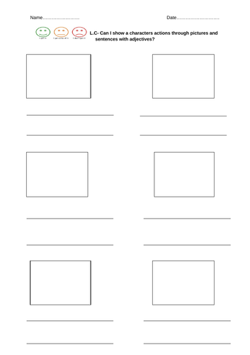 story 6 frame planner ks1