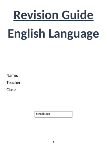 GCSE English Language Glossary