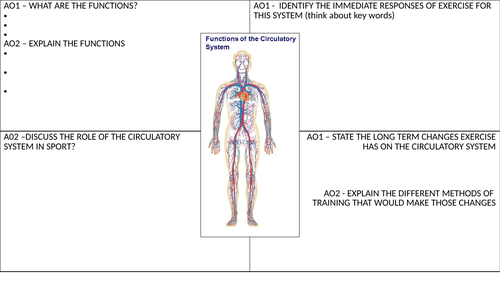 GCSE PE Component 1 - revision A3 sheets