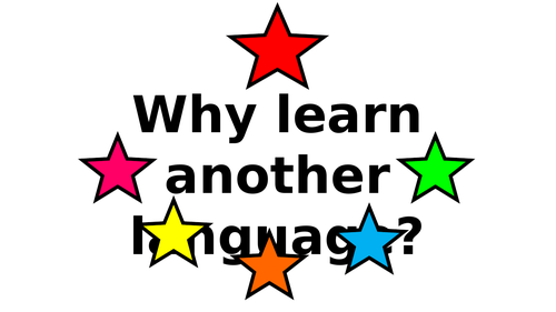 Why Learn Another Language? Display