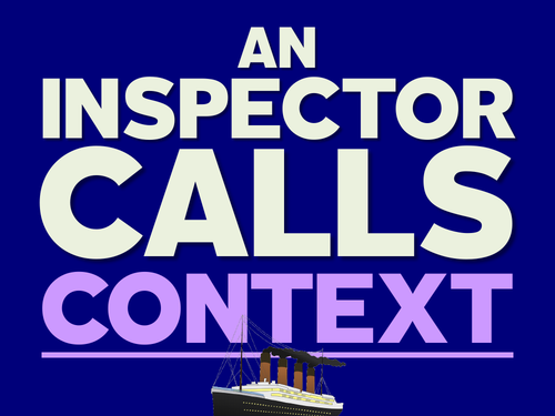 An Inspector Calls: Context