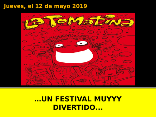 La Tomatina - Spanish Festivals - KS4