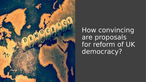 Proposals for reforms of UK democracy