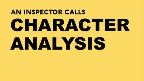 An Inspector Calls: Character Analysis