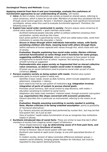 30 mark sociology essay structure image