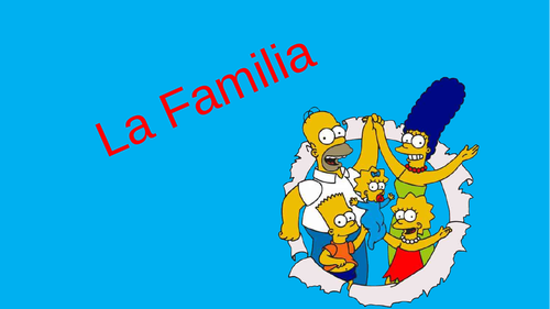 Starter - Plenary - Mi Familia - My Family - Spanish KS3