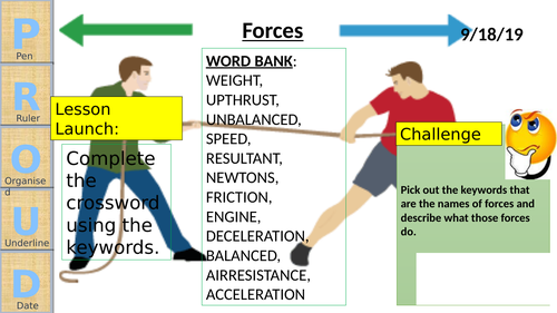 Forces and friction WHOLE UNIT - Exploring science (Year 7)