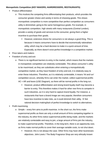 essay on market structure