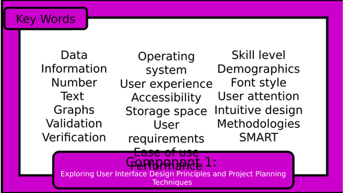 BTEC Digital Information Technology course breakdown display