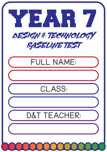 Year 7 Baseline Test