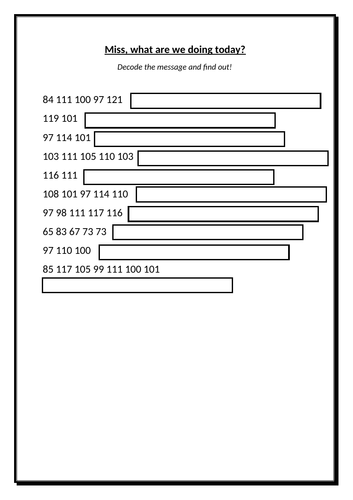 ASCII, Unicode and ASCII to Binary