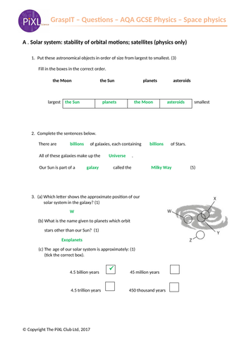 GCSE - Physics - Space