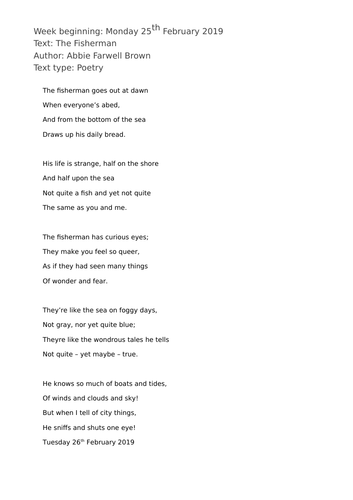 Year 2 Whole Class Guided Reading