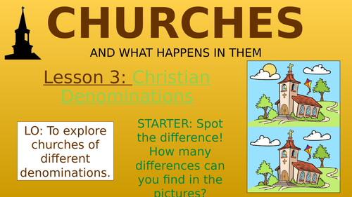 Churches - Christian Denominations!