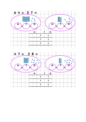 Addition with Base Ten Year 3