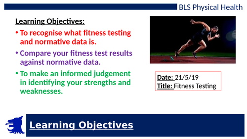 BTEC TECH Award in Sport, Activity and Fitness (EXAM CONTENT LAA) 2019 Specification