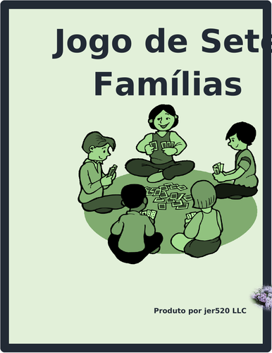 Casa e Mobiliário (House and Furniture in Portuguese) Jogo de sete famílias