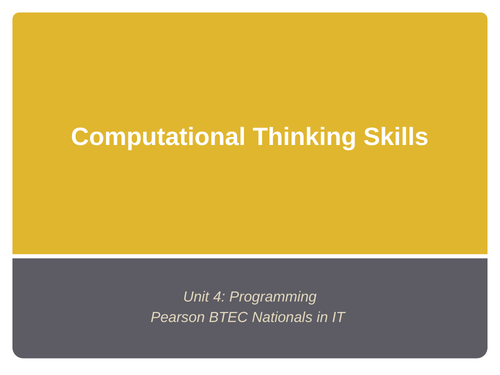 btec it level 3 unit 4 programming assignment 1