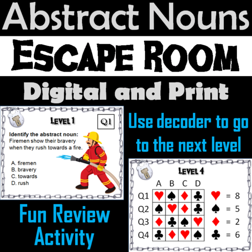 Abstract Nouns Escape Room