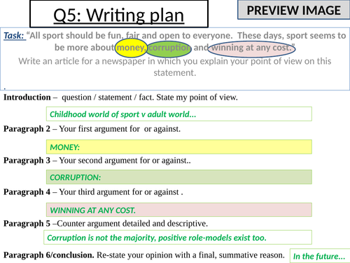 2018 English Language Paper 2 Question 5 : Gcse English Language Paper 2 June 2018 Tips Skills And Example Responses Teaching Resources