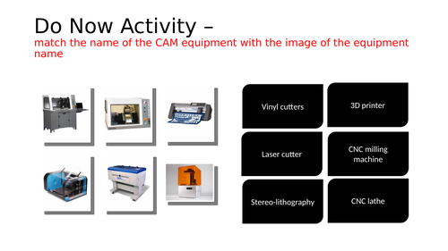 CADCAM Starter Activity