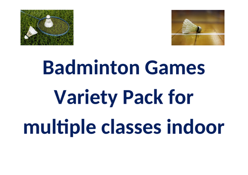 Badminton Games Pack