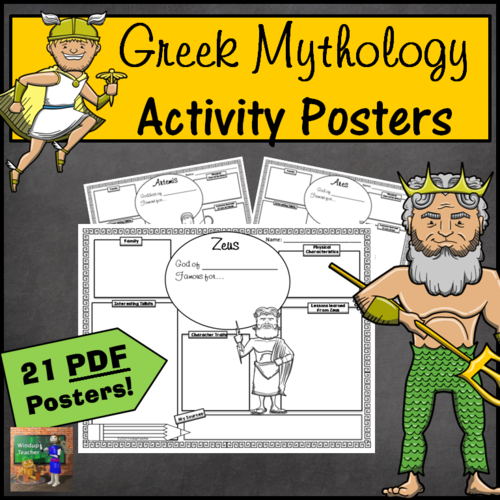 Greek Mythology Activity Posters | Teaching Resources