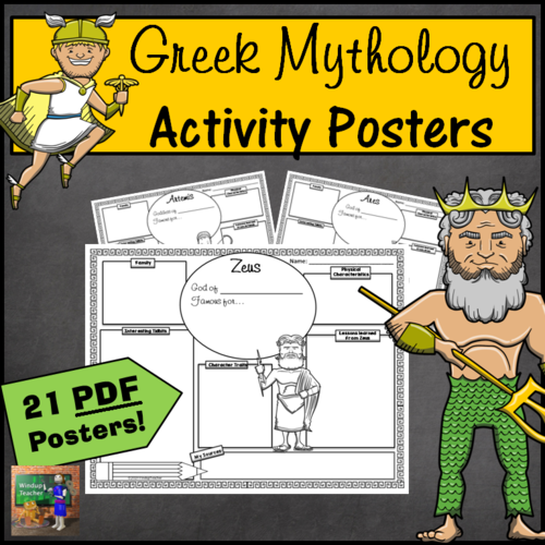 Greek Mythology Activity Posters
