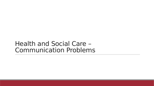 Health and Social Care/Psychology/Childcare - several powerpoints