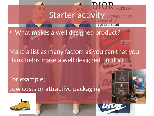 Product Service Design A-level Business Lesson