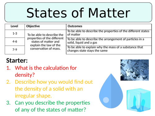NEw AQA GCSE (2016) Physics - States of Matter