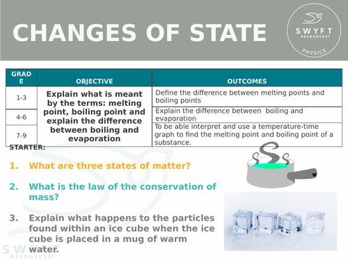 NEW AQA GCSE (2016) Physics - Changes of State