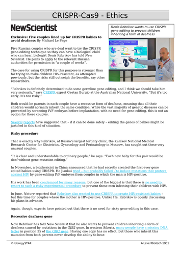 Ethics of CRISPR-cas9