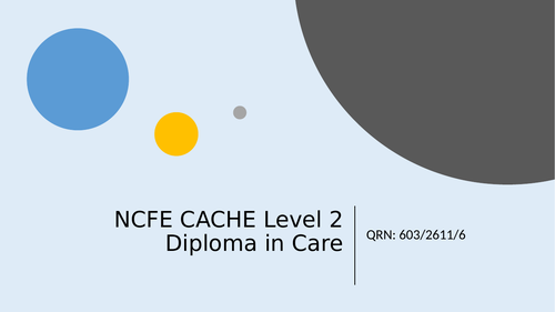 Introduction to Diploma in Care