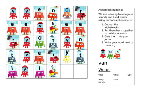 Alphablocks: Word Build 'v'