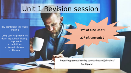 NEW GCSE Business Edexcel 1-9: Unit 1 Revision powerpoint