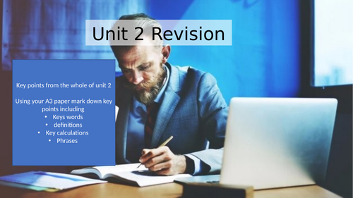 NEW GCSE Business Edexcel 1-9: Unit 2 Revision powerpoint