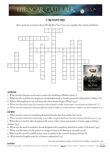 WW2 crossword and word search Teaching Resources