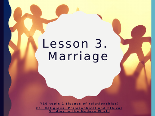 WJEC Eduqas GCSE Religious Studies C1 Relationships - 03. Marriage