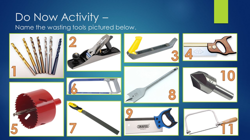 Wasting Tools Starter Activity