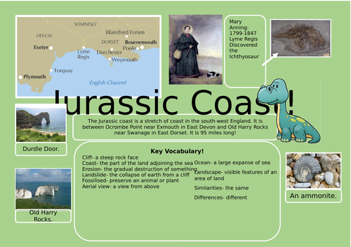 Jurassic coast knowledge organiser