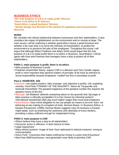 Business ethics essay ideas picture