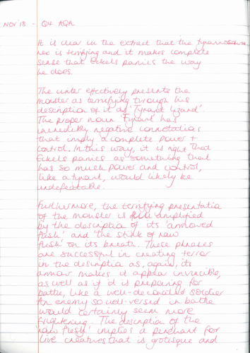 Aqa gcse english language paper 1 november 2018 image