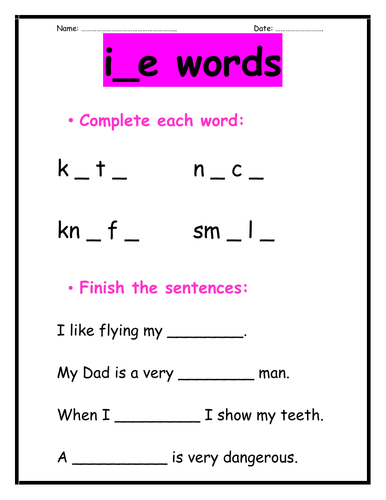 i_e words by Teach4Uresources | Teaching Resources