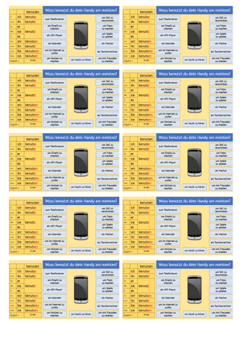 new GCSE in German - Mobiles - Pros and Cons