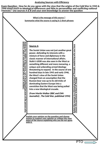 Developing A Level Source Analysis and Evaluation Skills