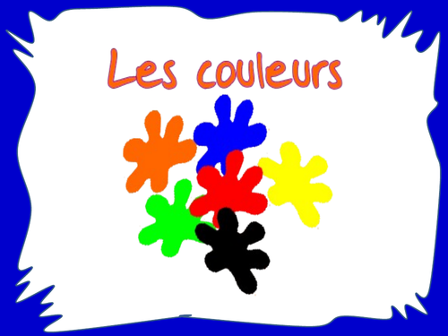 Les couleurs - The colours in French