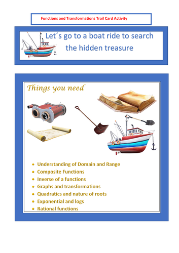 Functions Treasure Hunt Activity