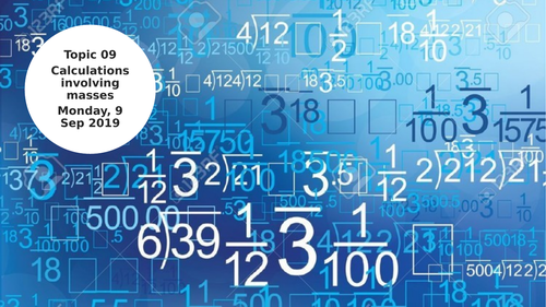 SC9 - Calculations involving masses (Edexcel GCSE Chemistry)